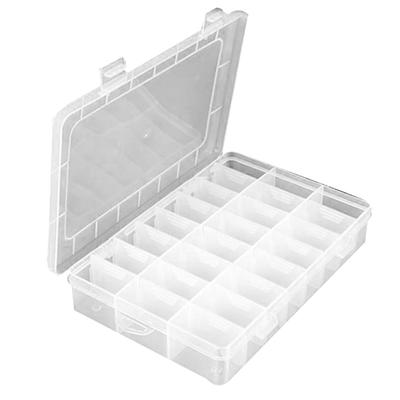 Caixa de Armazenamento Plástica Recipientes para Acessórios de Joias Suportes para Componentes DIY Caixas para Itens Pequenos Estojo Organizador com Compartimentos Multi-grade