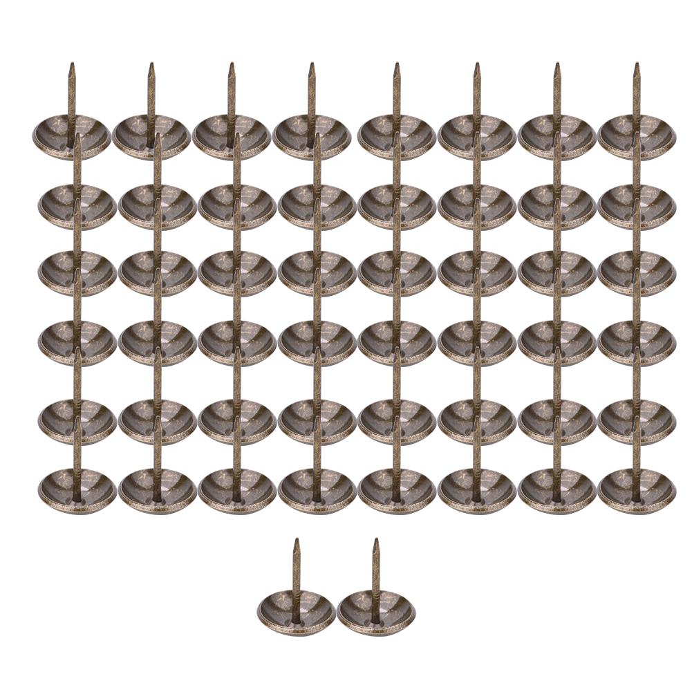 50PCS Thickened Upholstery Nails Tacks Stud Pushpin Round Head Decorative Thumbtack Hardware