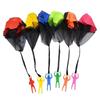 3PCS Hand Throwing Parachute 6 Colors Available Outdoor Interactive Sport Aerial Flying Parachute for Backyard Park Activity ZYF