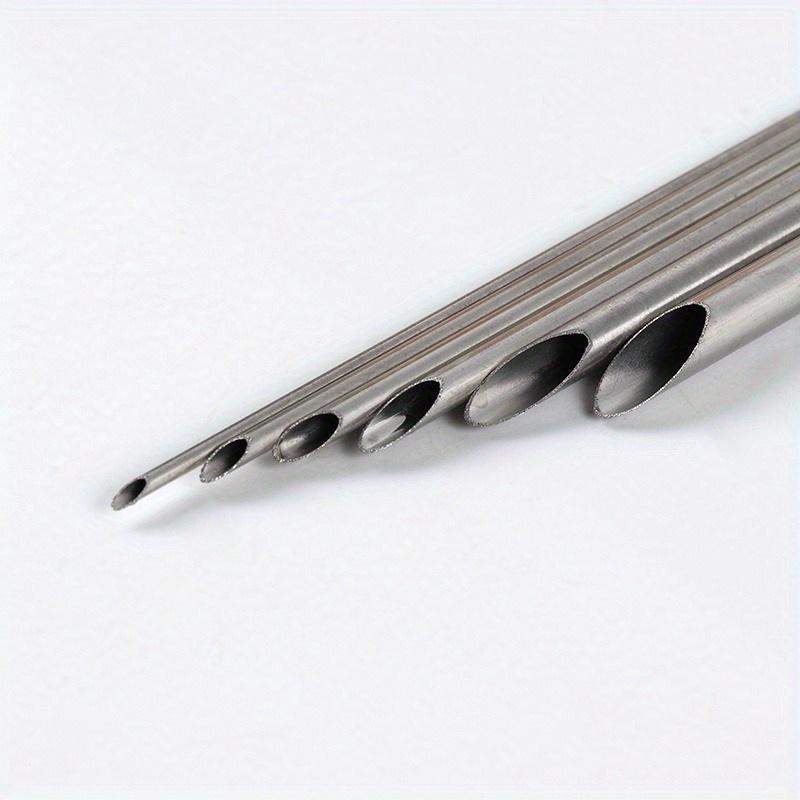 6PCS Pottery Punch Hole Teapot Mouth Punching Tools Full Circle Punch Drilling Purple Clay Pot Tool Stainless Steel Clay Tools