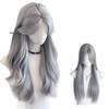 Women's Long Curly Wig with Natural Middle Part and Big Waves