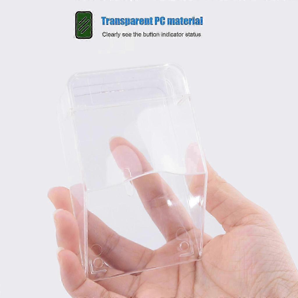 Clear Doorbell Cover Outdoor Transparent Waterproof Wireless DoorBell Cover Wall Mount Transmitter