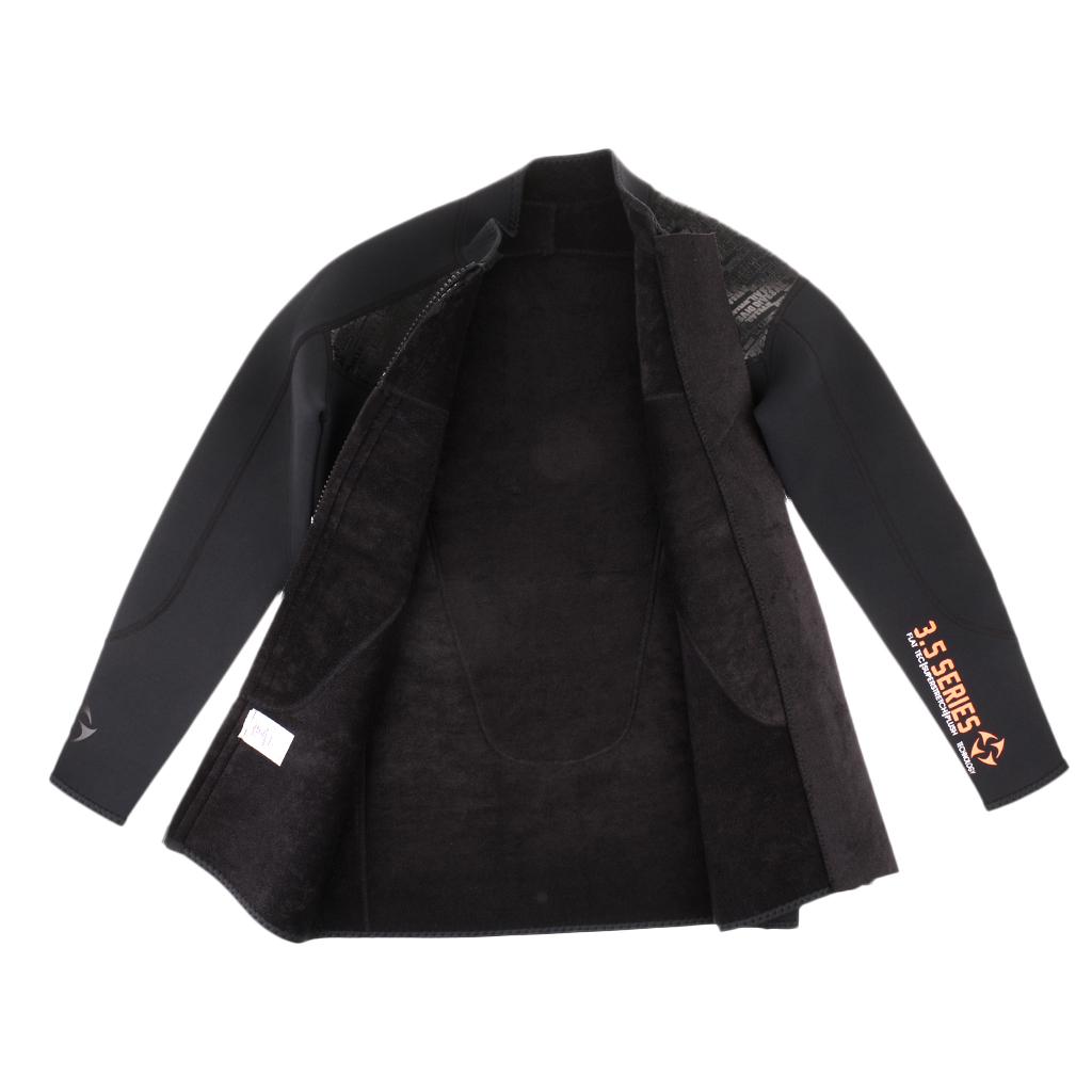 Combinaison De Plongée En Néoprène 3mm Pour Homme - Veste Haute Avec Fermeture Frontale - Taille XL - Couleur Noire - Neuf Avec Emballage