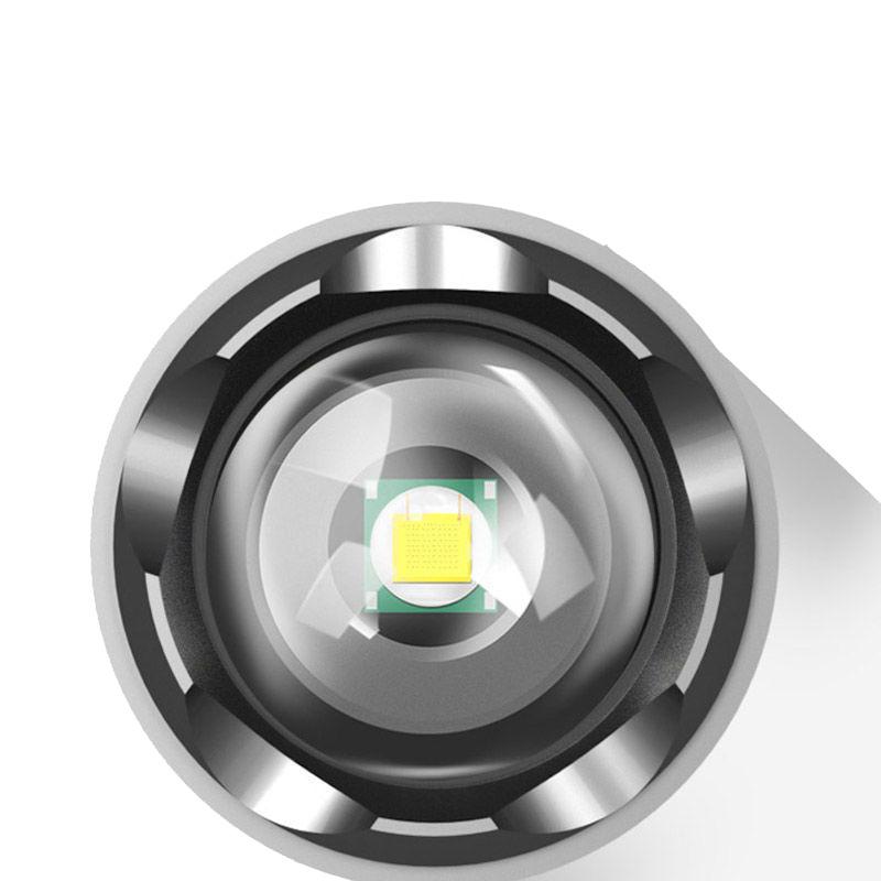 1pc Super Bright Zoomable Flashlight - Portable, Multi-Functional, Telescopic Zoom For Outdoor Home Use