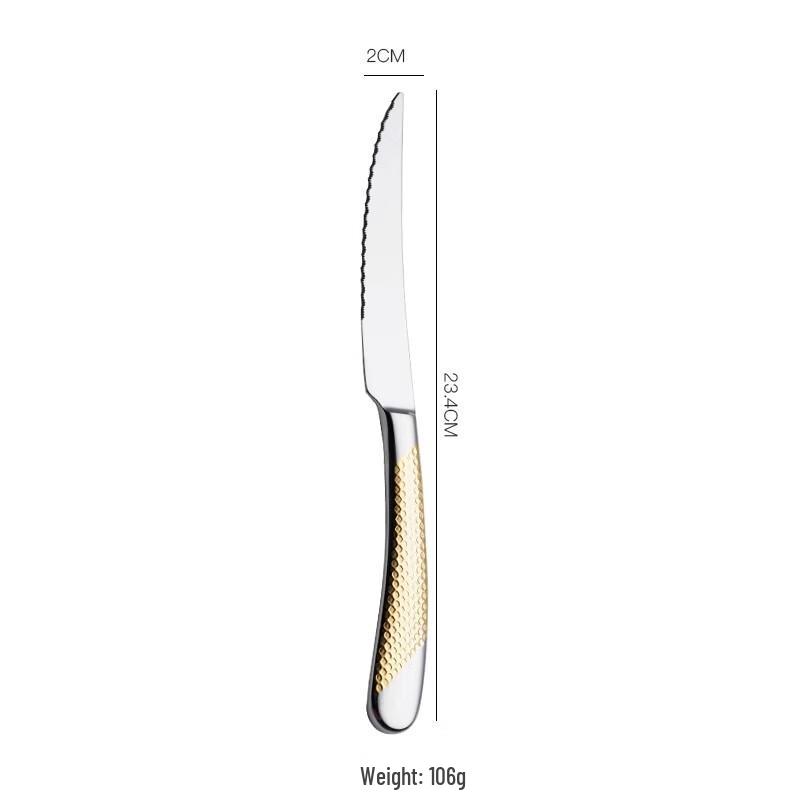 Zhaoran Gold Stainless Steel Cutlery Set