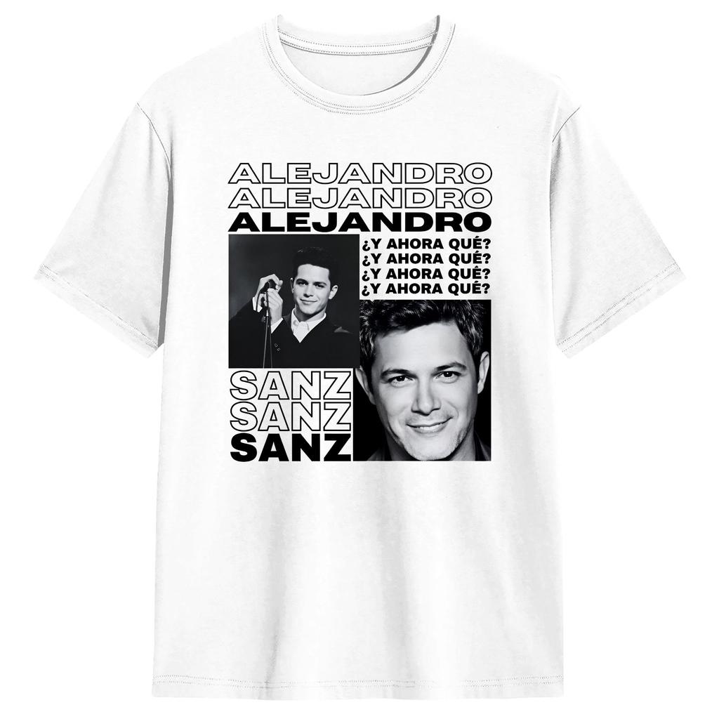 Alejandro Sanzs TShirts Unisex Spanish 2026 Tour Funny Cotton Tees Round Neck Short Sleeve T Shirts Summer Tops