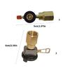 Heavy Type Coppers Alloys Adapter Converter With Secure Locking Mechanism for Outdoor Cooking Devices