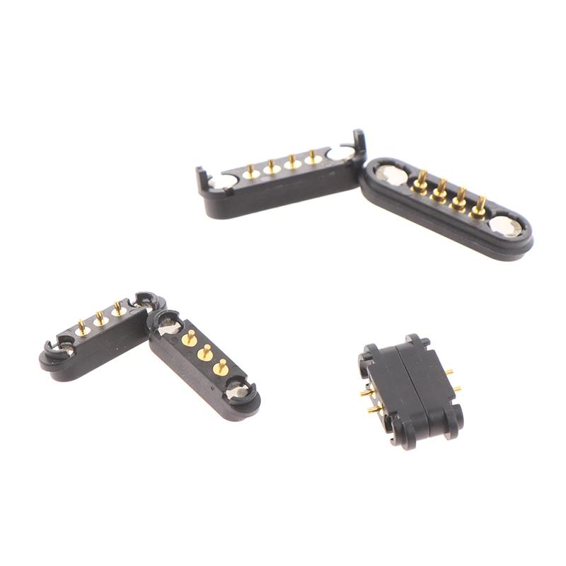 1 Paar Magnetischer Pogo-Pin-Steckverbinder 2P 3P 4P Pogopin 2,5 mm Stift Buchse Federbelastete DC-Strombuchse