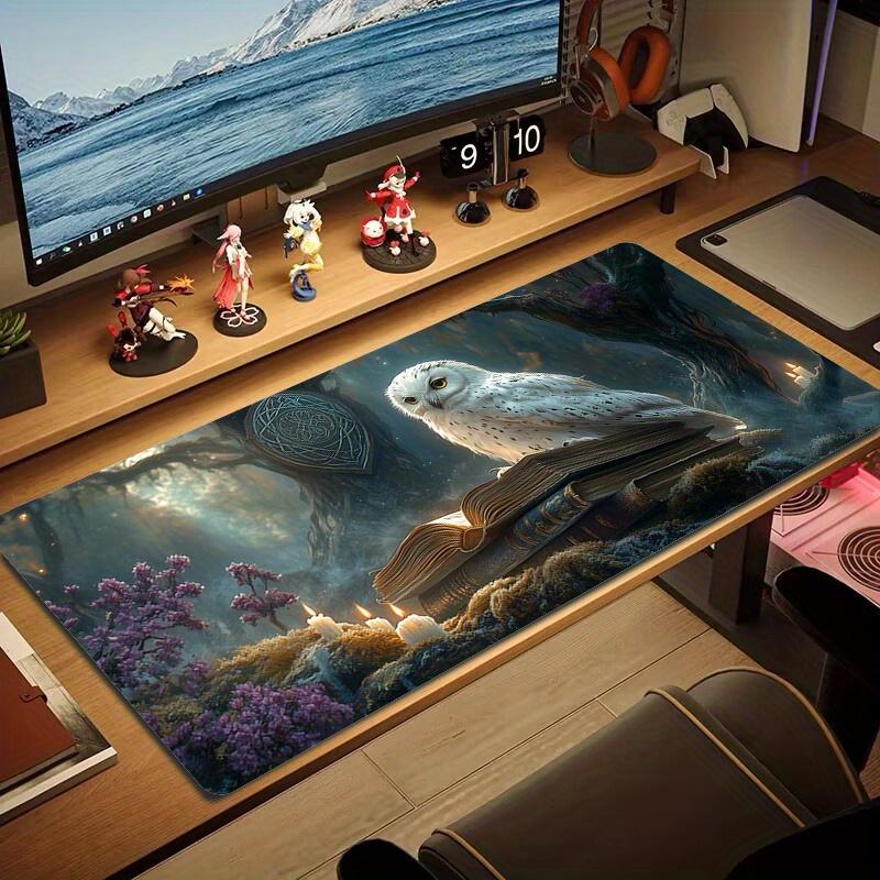 Study Desk Mat Mouse Pad Gaming Cloth Surface Non Slip Rubber Base PC Laptop Keyboard Student Use
