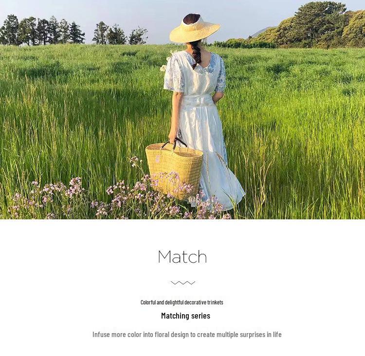 Retro Art Bawełniany i Lniany Fartuch w Stylu Mori z Nadrukowanym Logo