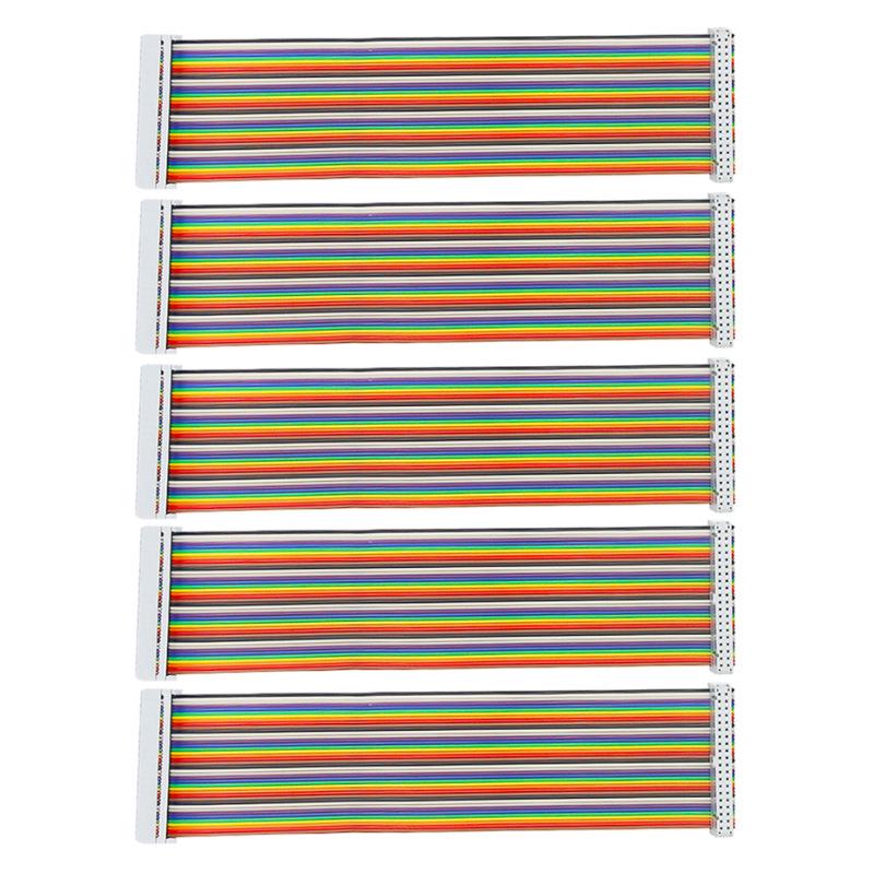 Raspberry Pi GPIO Expansion Board with 20cm 40-Pin Color Ribbon Dupont Cable (Female-to-Female/Male)