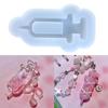 Clear Quicksand Cartoon Silicone Molds Resin Casting Shaker Mold Resin Epoxy Molds for DIY Crafts Pendant Jewelry Making