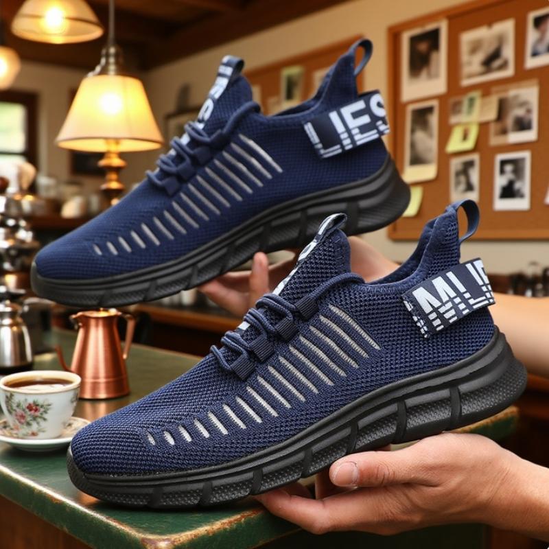 Breathable Women Sneakers Fashion Gym Casual Light Walking Shoes Fashion Soft Soled Comfortable Striped Tennis Sneakers For Men