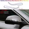 Stainless For BMW 5 5GT 7 F10 F07 F01 F02 Car Rear View Mirror Cover Trims Strip