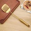 Gold-Plated 304 Stainless Steel Kitchen Utensil Set: Spoon, Spatula, Ladle, Skimmer, Wok Spatula, Rice Spoon, Slotted Spoon, Noodle Spoon