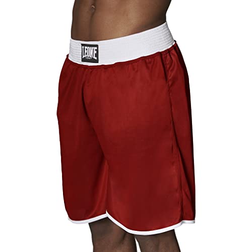 LEONE 1947 Double Face Boxing Shorts, Unisex, Reversible, Elastic Waist, Size Small, Blue/Red, AB215 [Authentic]