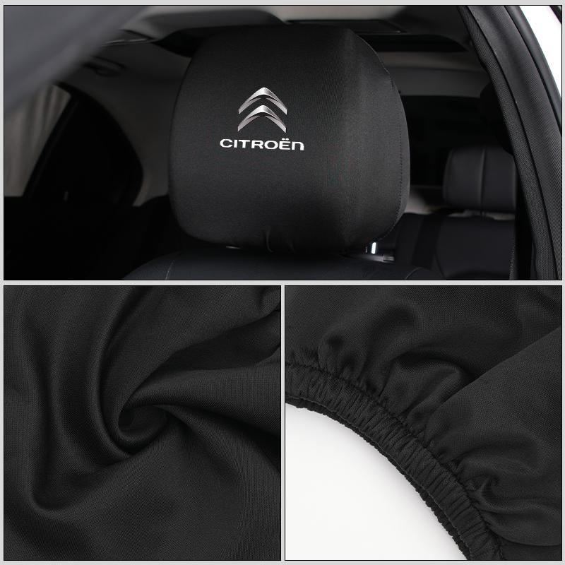 Pokrowiec na zagłówek samochodu Miękki pokrowiec na zagłówek siedzenia Pokrowiec na zagłówek samochodu Pokrowiec pyłoszczelny Do Citroen C4 C3 C5 C1 C2 Berlingo Celysee