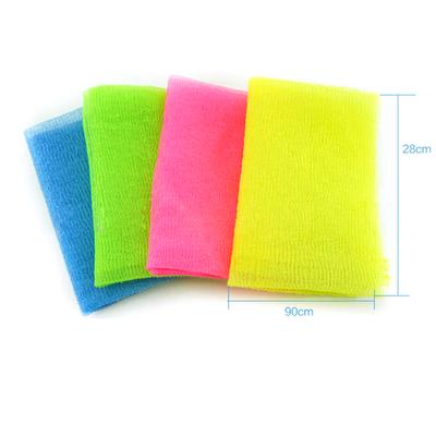 1Pcs Long Strip Back Rubbing Foam Bath Towel Rubbing Towel Nylon Strong Soft Bath Towel