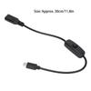30cm/11.8inch Type C Male to Female with ON/Off Switch Power Extension Cord USB Extension Cable USB Connection