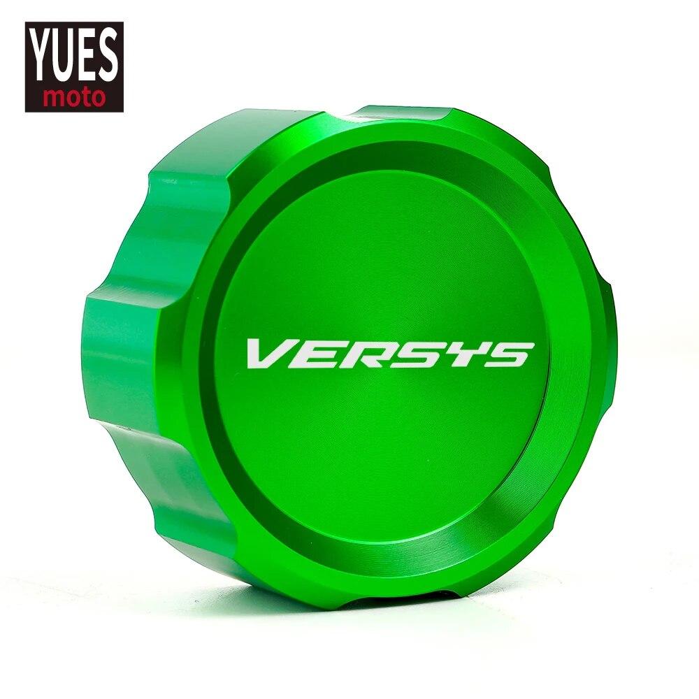 Moto Accessories CNC Rear Brake Fluid Cylinder Master Reservoir Cover Cap For Kawasaki VERSYS 650 VERSYS650 2007-