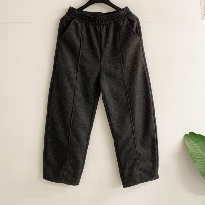 Honey J Women S Fleece Wool Cut Wide Banding pantS 2color