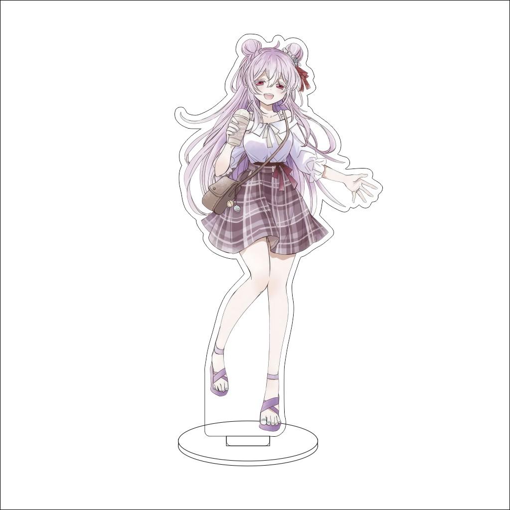 16CM Anime Happy Sugar Life Cosplay Ornaments Matsuzaka Satou Koube Shio Koube Asahi Acrylic Stand Figure Stand Halloween Gifts