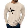 Halloween 3D Digital Printed Men's Casual Base Shirt PLUS SIZE T-Shirts (men’s)