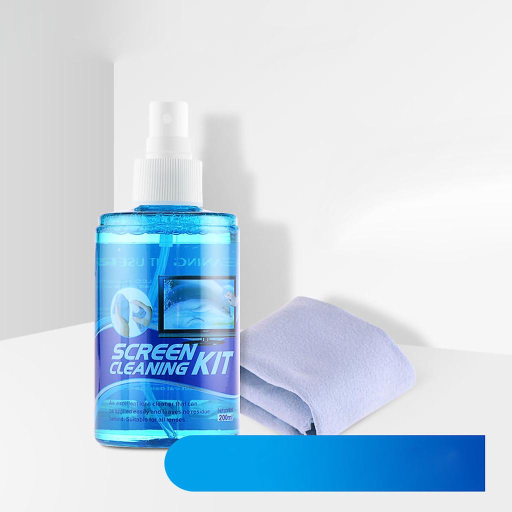 Phone Screen Cleaner 200ML Large Capacity Powerful Cleaning Computer Mobile Phone Digital Screen Cleaner Blue