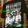 Brad Pitt Retro Graphic Tee: Unisex Cotton Blend Sweatshirt