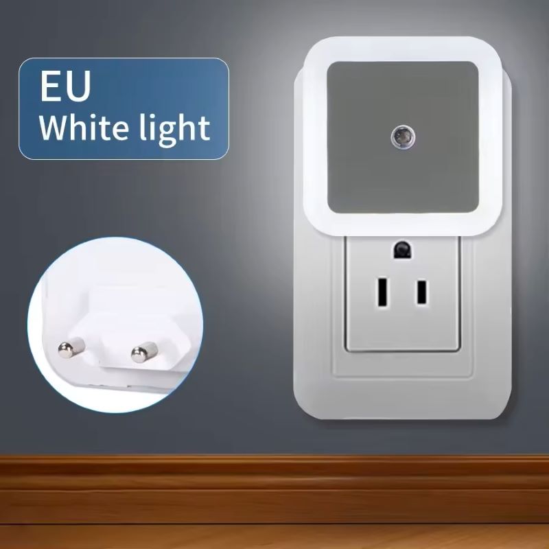 1/2/4PCS Light Sensing Night Light Intelligent LED Night Light Socket Light Suitable for Bedrooms Bathrooms Kitchens Corridors
