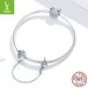 S925 Silver Starfish Silicone Positioning Safety Chain, Summer Vacation Diy Bracelet Beaded Jewelry Accessories