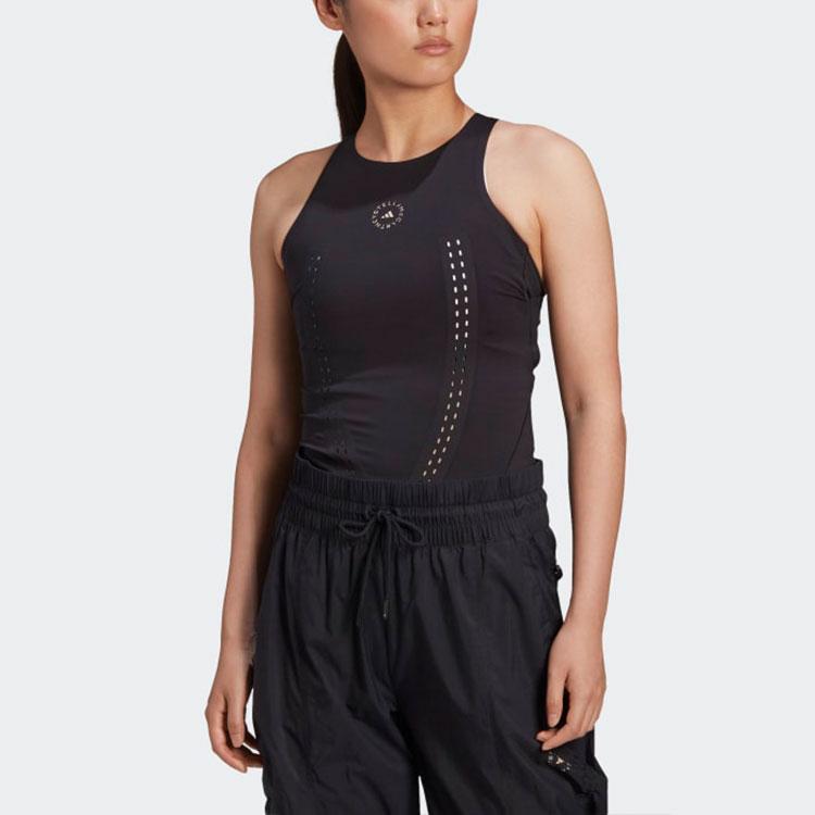 Adidas Asmc Truepur Tank Training Sports Hollow Breathable Vest Women Tops Black FU0772