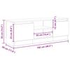 TV Cabinet with Rustic Wood Look 102 x 30 x 36 cm Engineered Wood