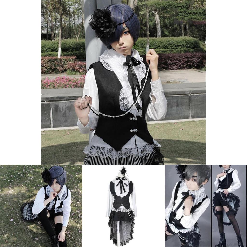 Nádherný cosplay kostým Ciela Phantomhive z Black Butler s dokonalým stehováním