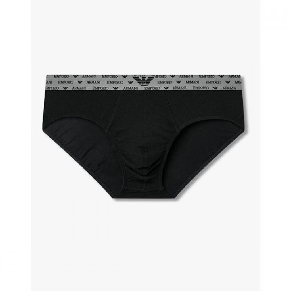 Emporio Armani Men S Patterned Texture Logo Brief  0816111033 S