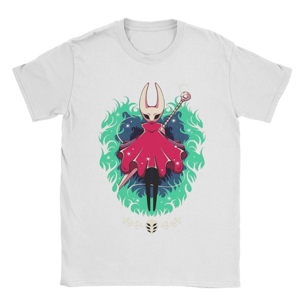Hollow Knight Silksong Hornet Herren T-Shirts Neuheit T-Shirt Kurzarm Rundhals T-Shirt 100% Baumwolle Geschenkidee Tops