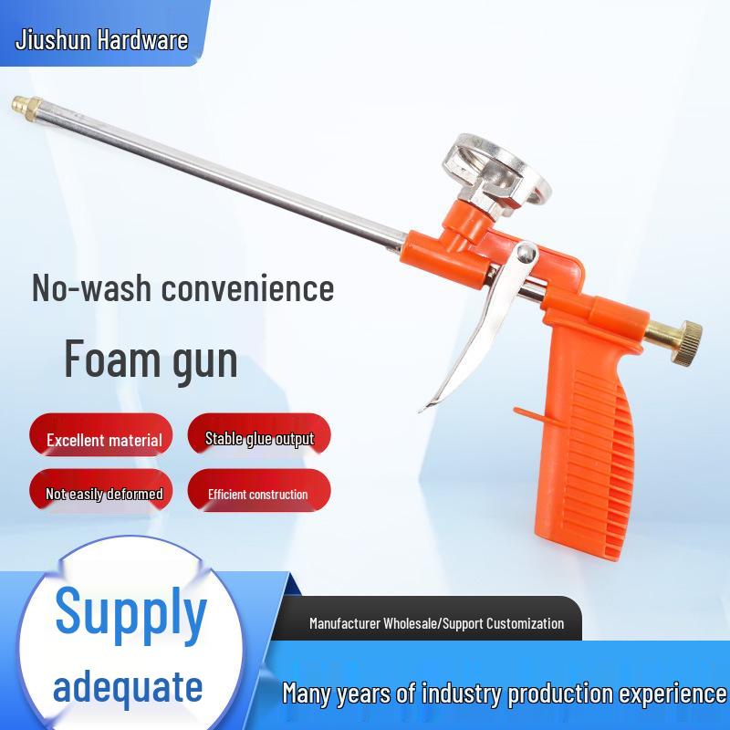 JSF-211 Universal Plastic Foam & Glass Glue Caulking Gun for Doors and Windows