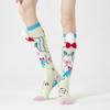 Pink Three-dimensional Socks Featuring Children's Cartoon Animals, Slimming and Boneless Legs, Color-matched Long Socks, Trendy and Fashionable.
