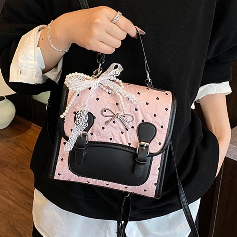 2025 New Backpack Women's Fashion Casual Portable Student Schoolbag Trend British Style Travel Backpack