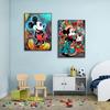 5D DIY Color Mickey Diamond Painting Kit Tidal Graffiti Cross Stitch Handmade Diamond Mosaic Embroidery Art Gift
