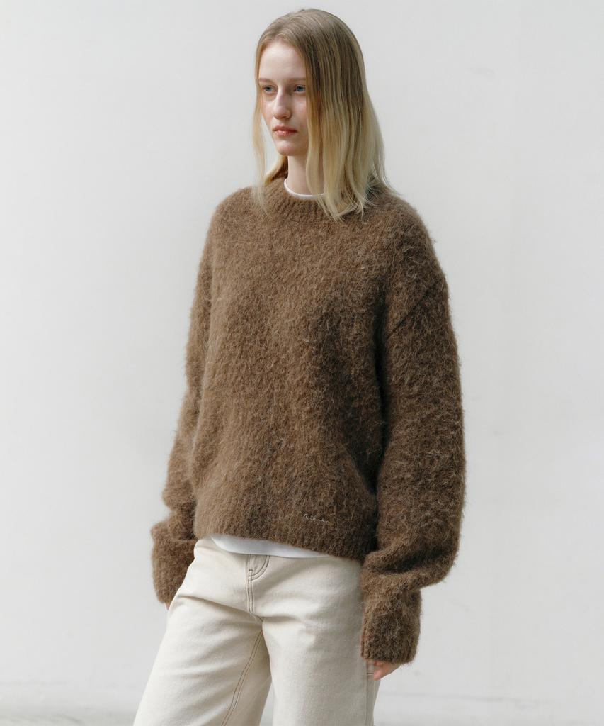 OSTKAKA Hairy Alpaca Pullover Mocha