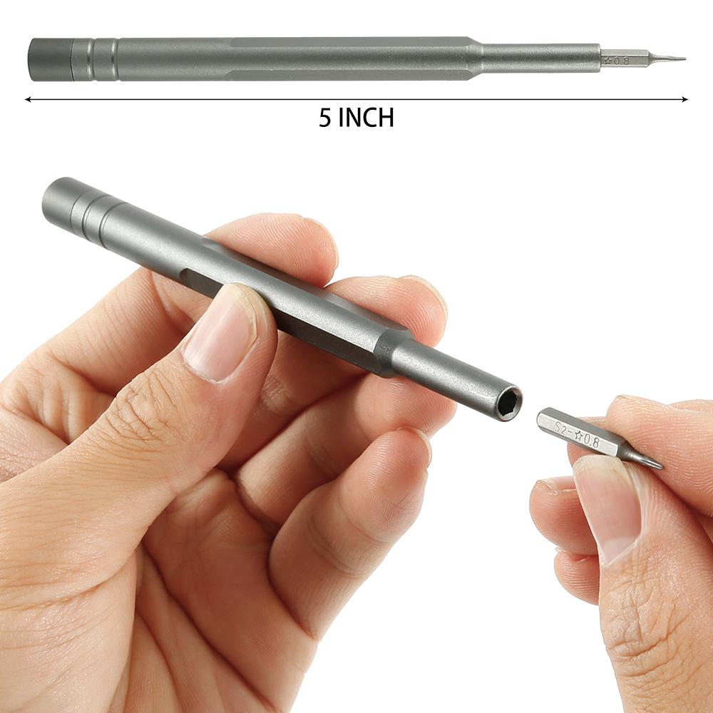 25-teiliges Präzisionsschraubendreher-Set Kleines Schraubendreher-Set mit Etui Magnetisches Mini-Schraubendreher-Set für Uhr Tablet-PC Spielkonsole