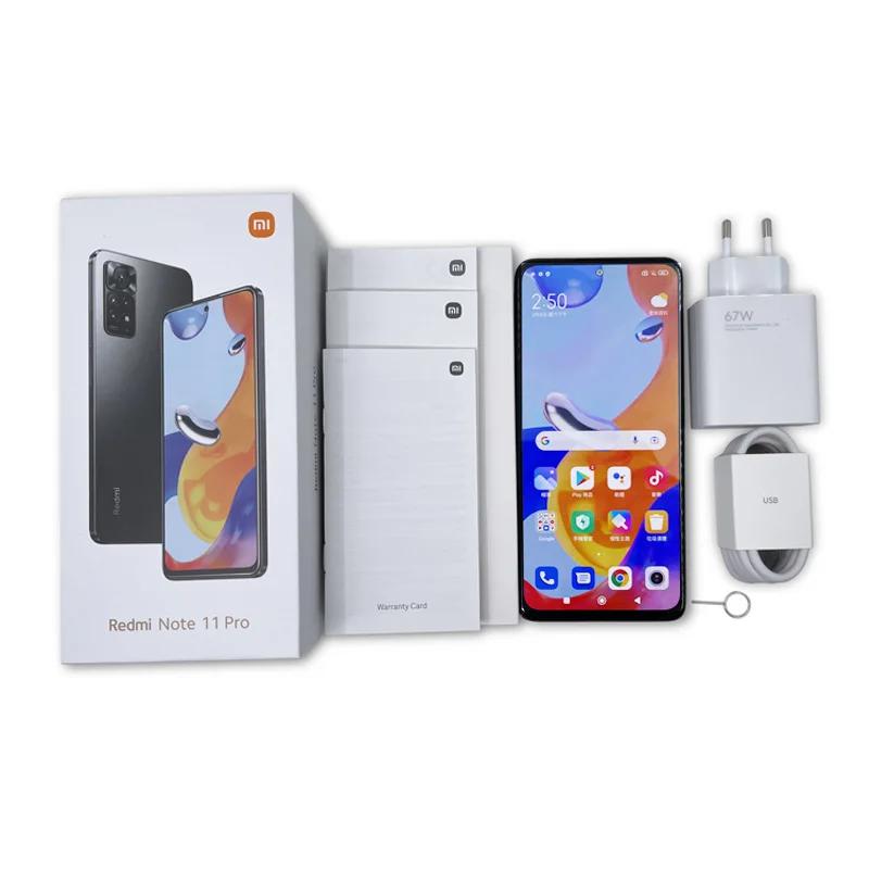 Global Rom Xiaomi Redmi Note 11 Pro 8GB 256GB MTK Helio G96 Sekiz Çekirdekli 108MP Kamera 120Hz Ekran NFC 5G Akıllı Telefon