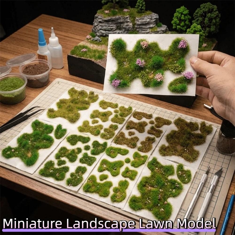 5mm Irregular Grass Miniature Landscape Lawn Model Building Sand Table Turf  Building Models