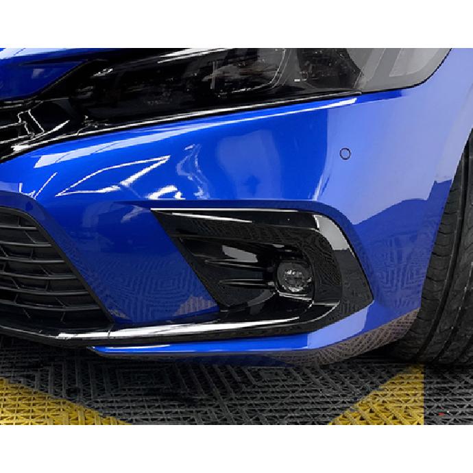 Front Fog Light Frame Cover Trim For - Honda Civic Sedan Glossy Black