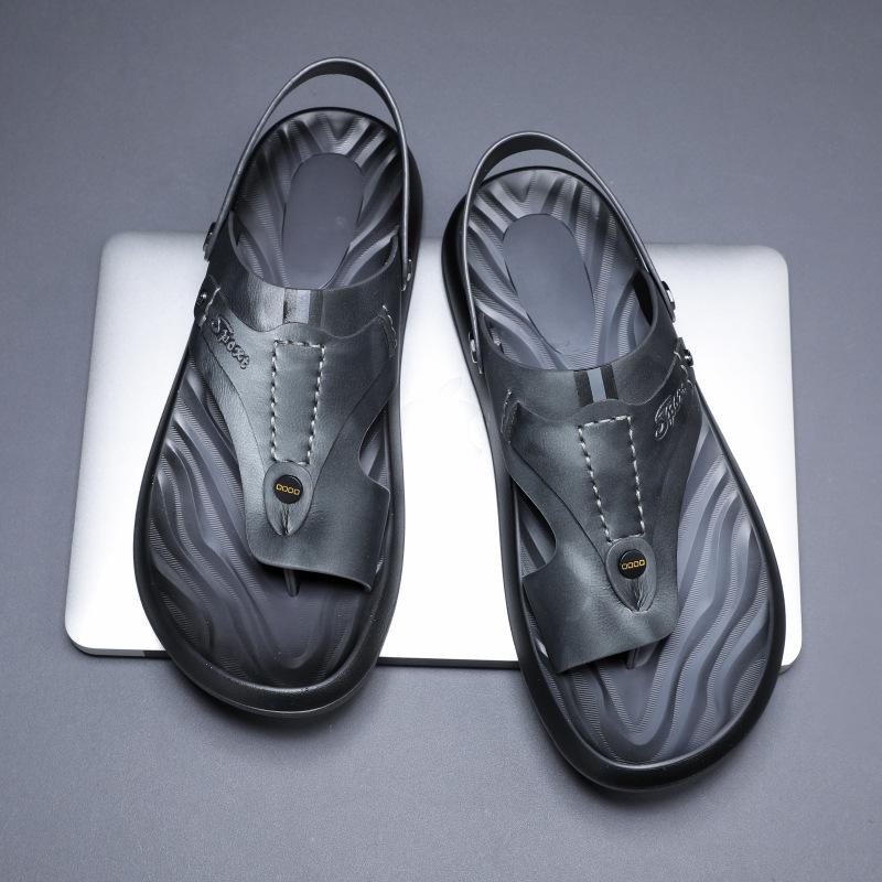 

Производитель мужских сандалий лето новый корейский вариант тренд уличные повседневные легкие нескользящие тапочки с мягкой подошвой 38