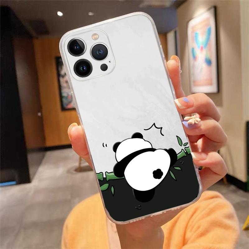 Cute cartoon panda Phone Case For iphone 17ProMax 17 Pro Air 16 15 14 13 Pro Max 16 15 14 13 Pro 15Plus