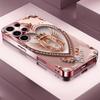 Gloss Luxury Ornate Heart Fashion phone case s26 ultra case glass for Samsung Galaxy S26 S25 S24 S23 S22 FE Ultra Plus