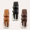 Genuine Leather Waist Belt For Women With Silver Buckle For Casual And Office Style