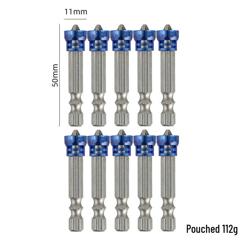 Five-Color PH2 Phillips Magnetic Ring Bit for Electric Screwdrivers (65/50mm)